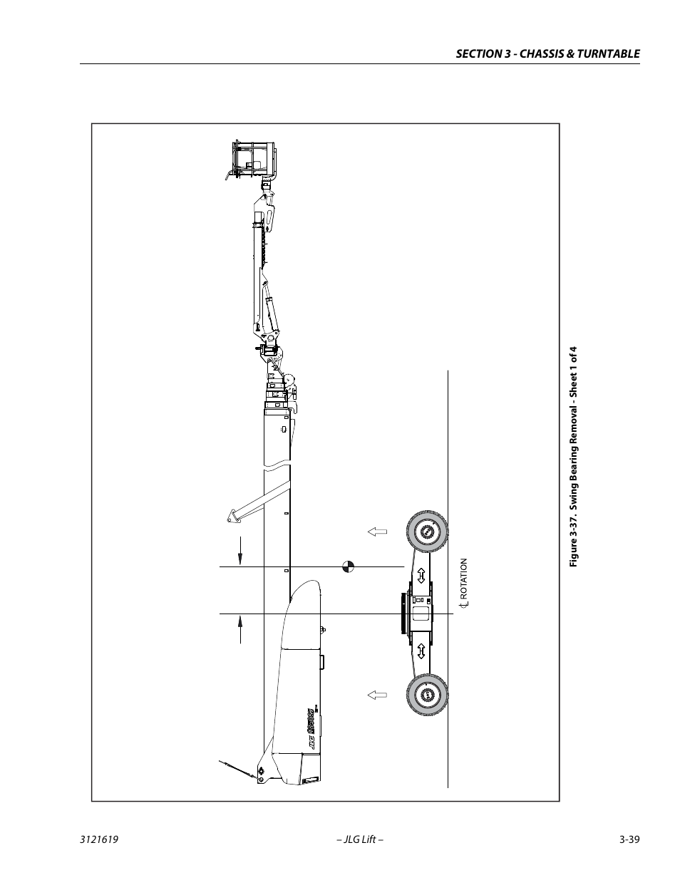 Swing bearing removal - sheet 1 of 4 -39 | JLG 1850SJ Service Manual User Manual | Page 81 / 452