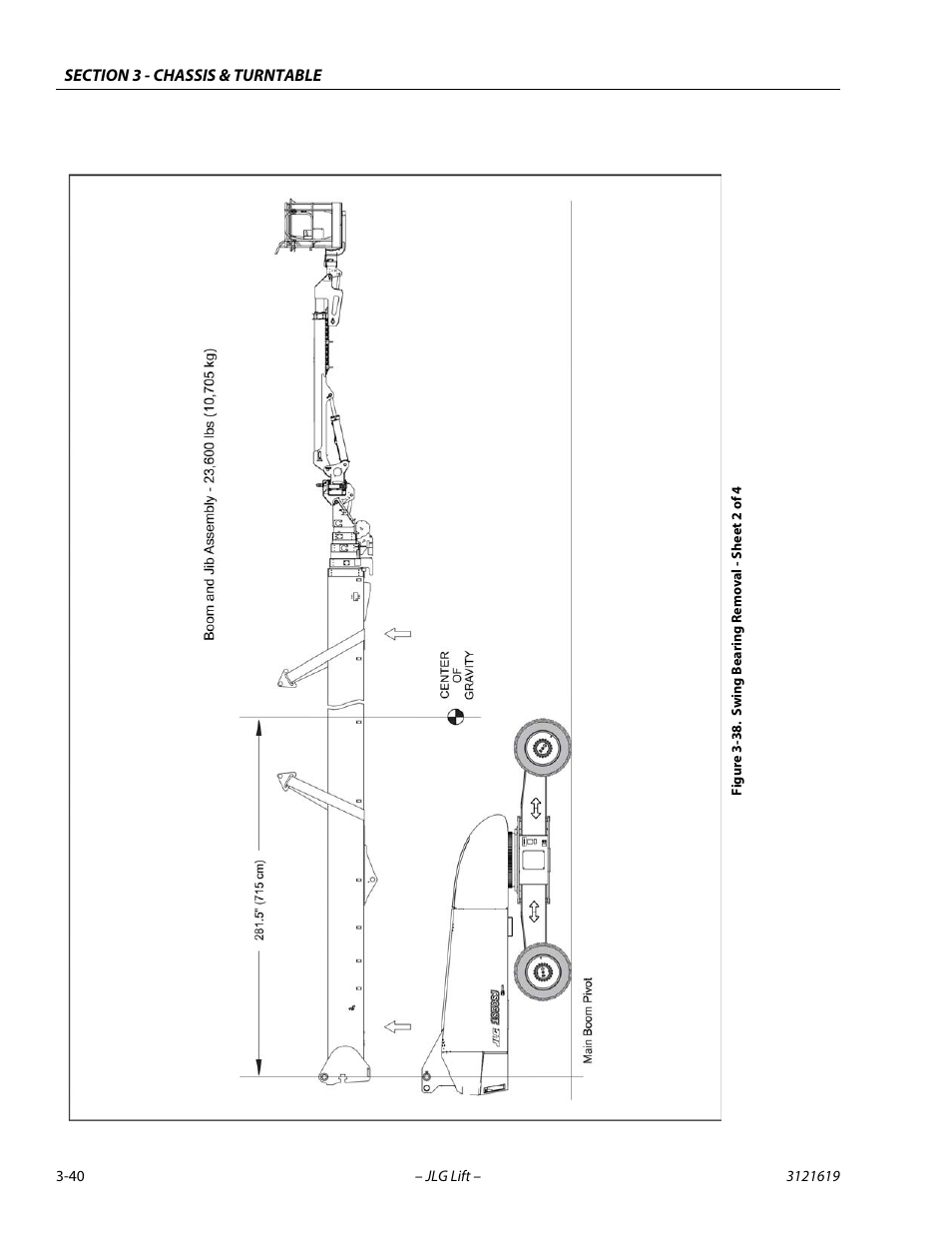 Swing bearing removal - sheet 2 of 4 -40 | JLG 1850SJ Service Manual User Manual | Page 82 / 452