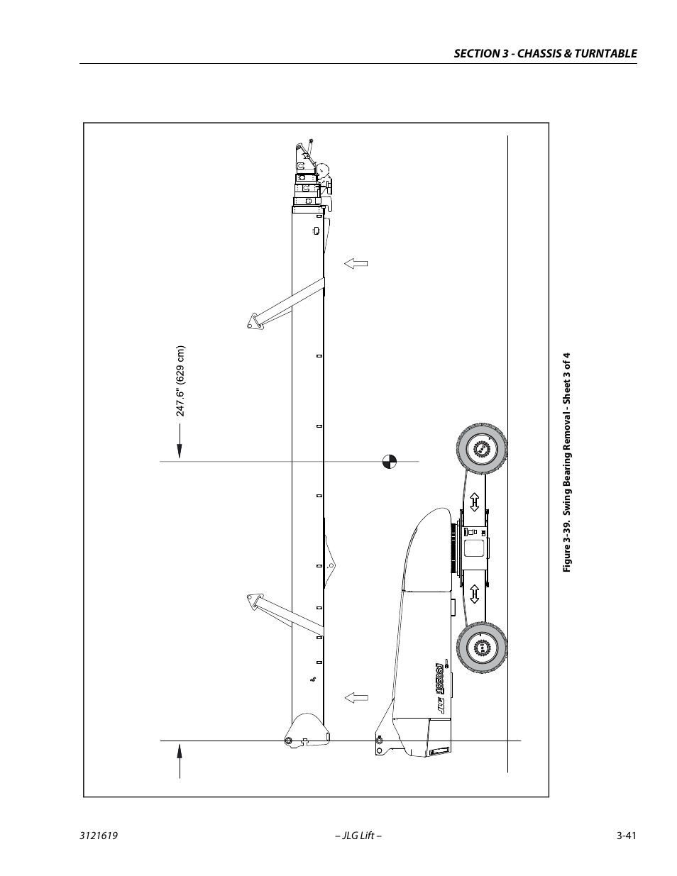 Swing bearing removal - sheet 3 of 4 -41 | JLG 1850SJ Service Manual User Manual | Page 83 / 452