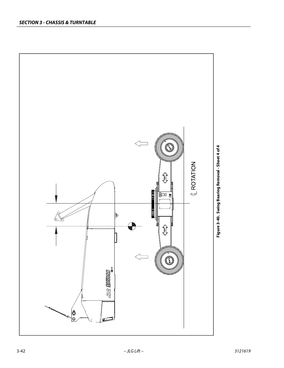Swing bearing removal - sheet 4 of 4 -42 | JLG 1850SJ Service Manual User Manual | Page 84 / 452