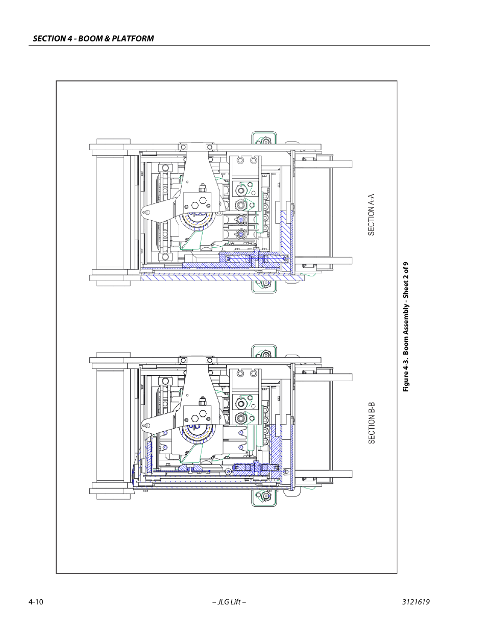 Boom assembly - sheet 2 of 9 -10 | JLG 1850SJ Service Manual User Manual | Page 96 / 452