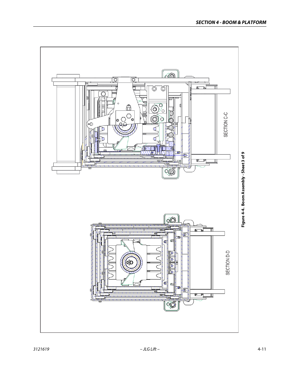 Boom assembly - sheet 3 of 9 -11 | JLG 1850SJ Service Manual User Manual | Page 97 / 452