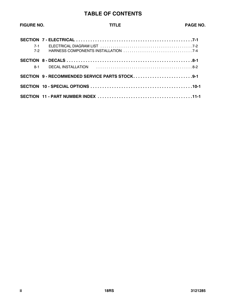 JLG 18RS Parts Manual User Manual | Page 6 / 136