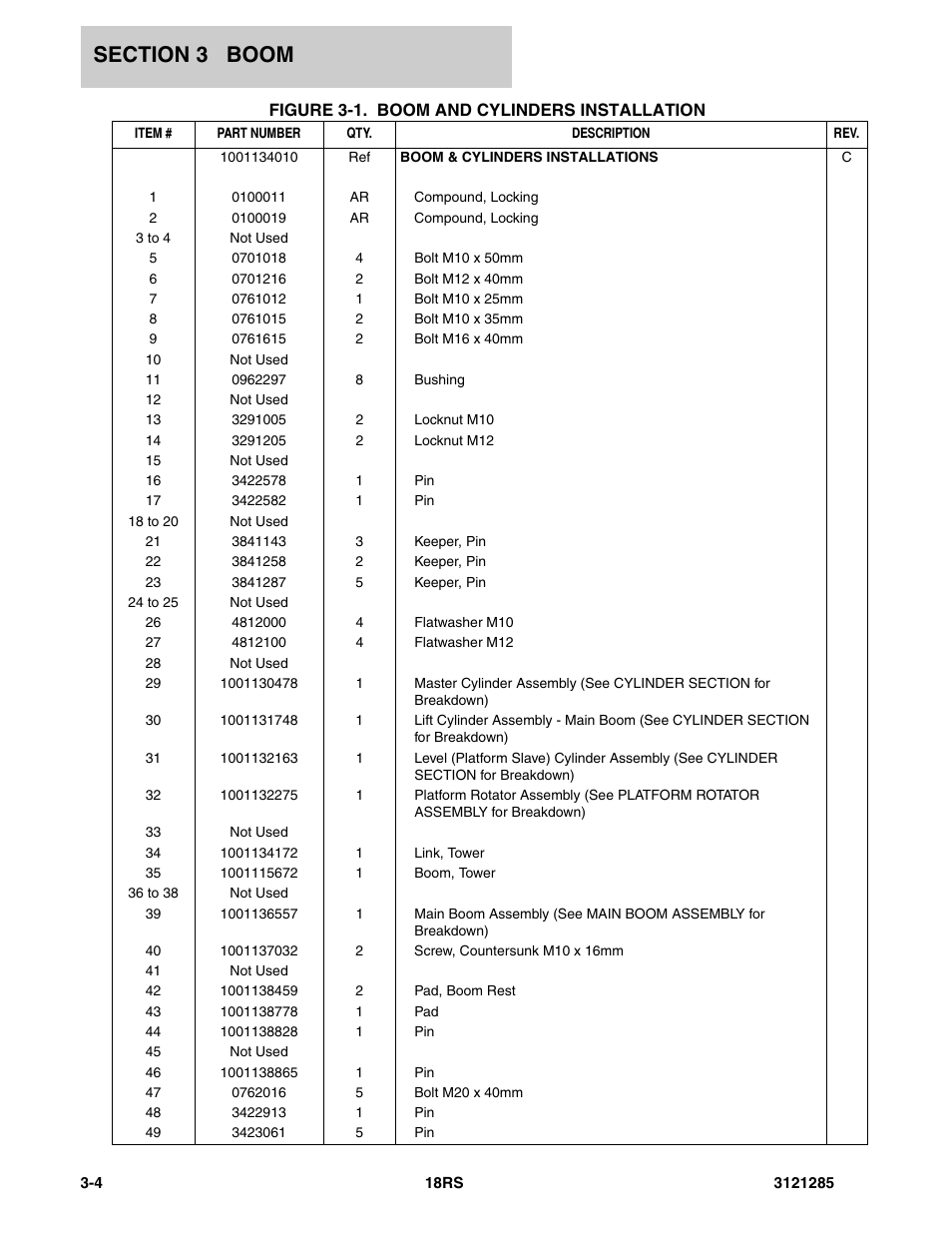 JLG 18RS Parts Manual User Manual | Page 60 / 136