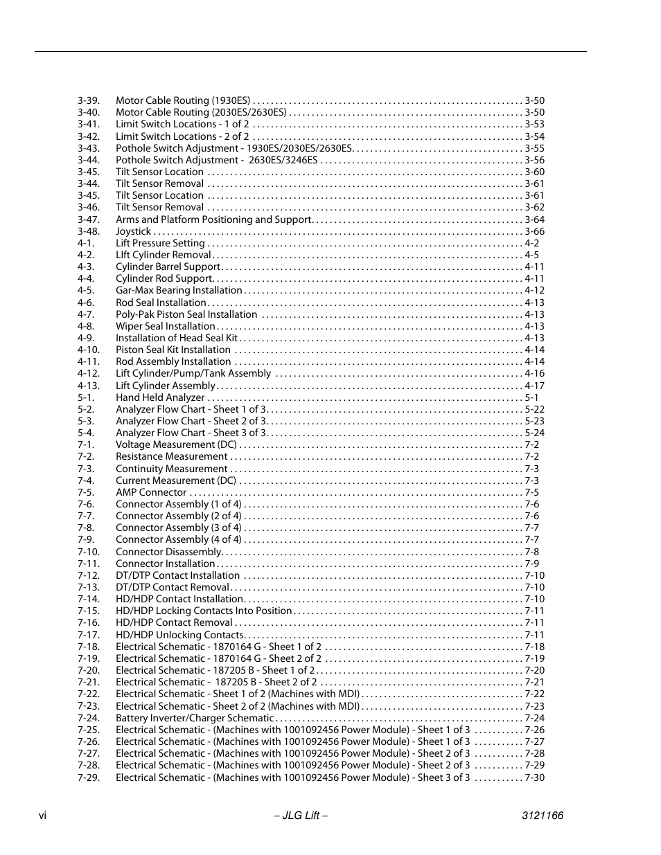 JLG 3246ES Service Manual User Manual | Page 10 / 222