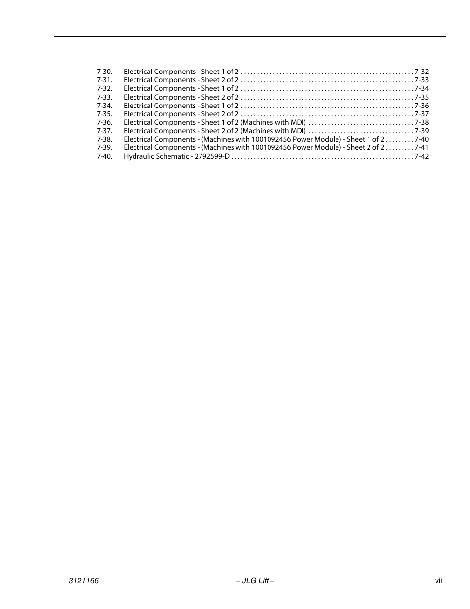 JLG 3246ES Service Manual User Manual | Page 11 / 222