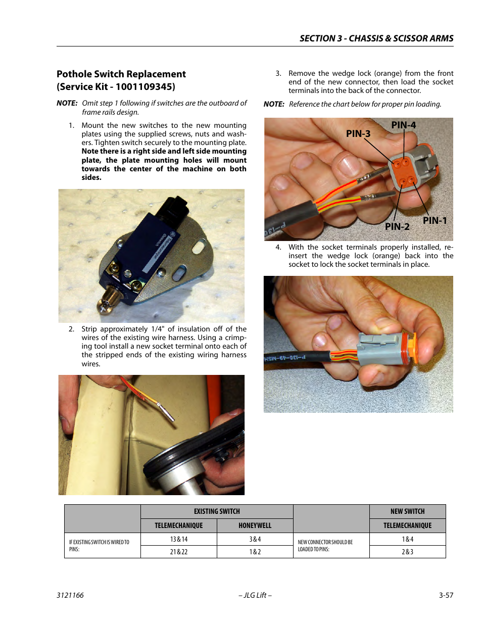 Pin-2 pin-3 pin-1 pin-4 | JLG 3246ES Service Manual User Manual | Page 93 / 222