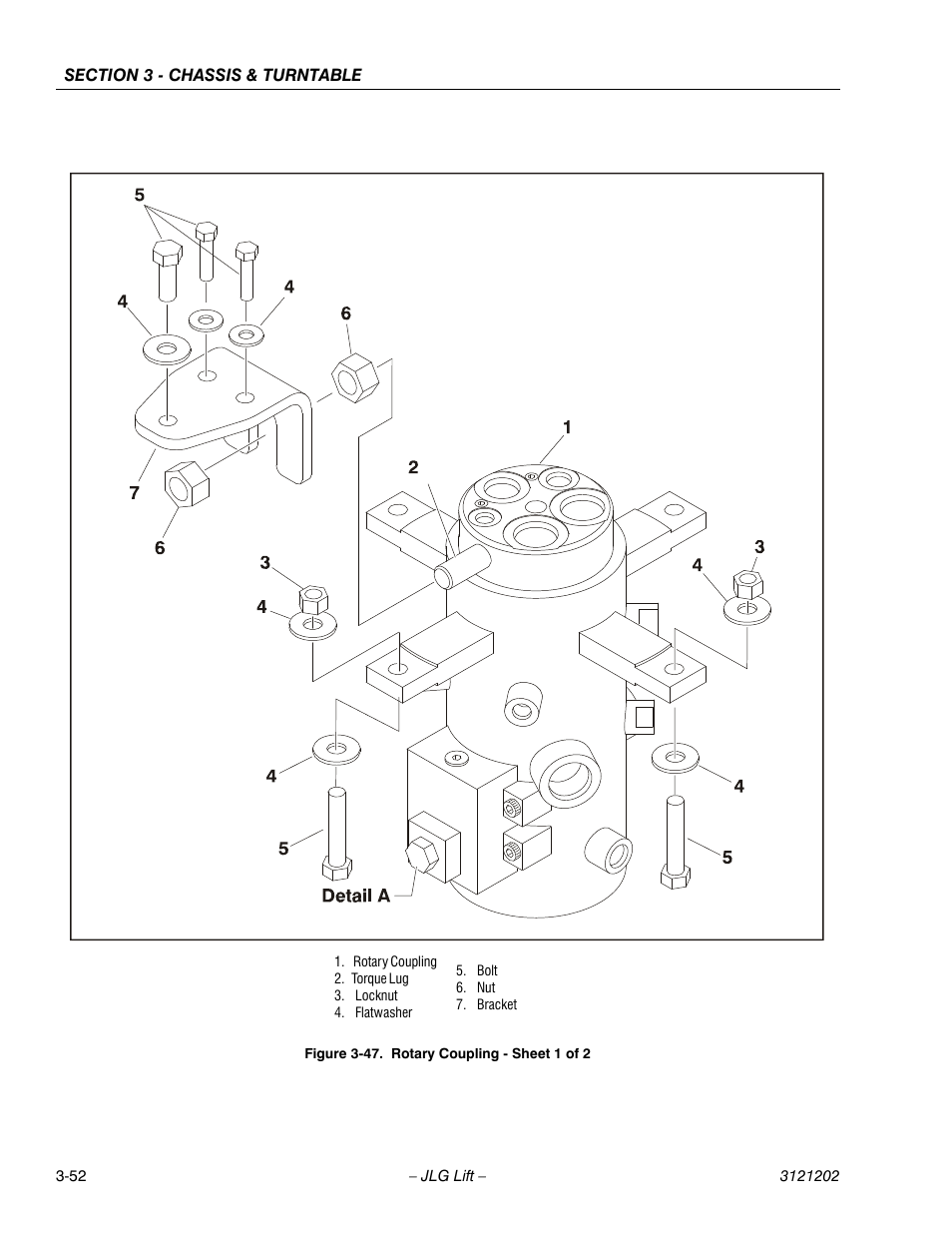 Rotary coupling - sheet 1 of 2 -52 | JLG 660SJ Service Manual User Manual | Page 102 / 334