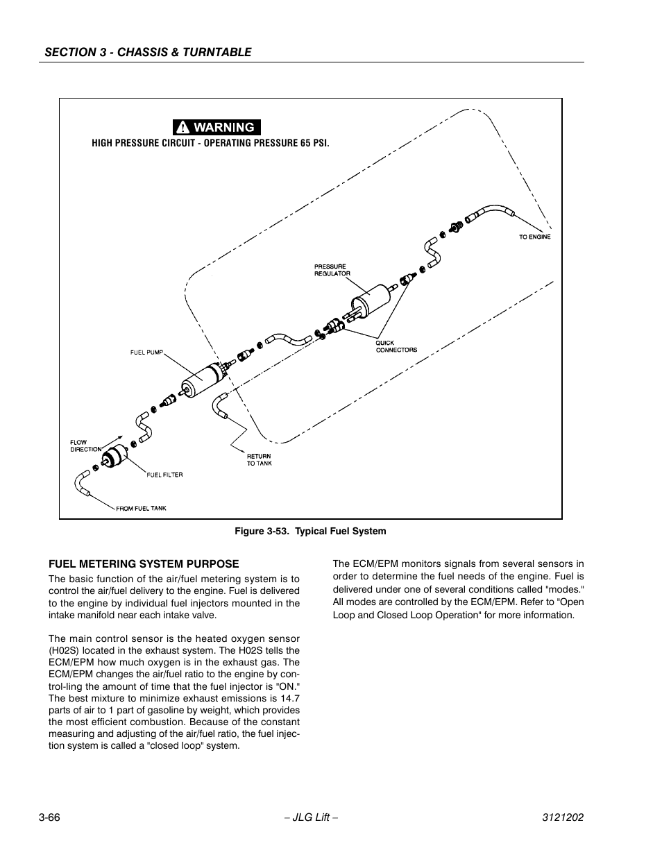 Typical fuel system -66 | JLG 660SJ Service Manual User Manual | Page 116 / 334
