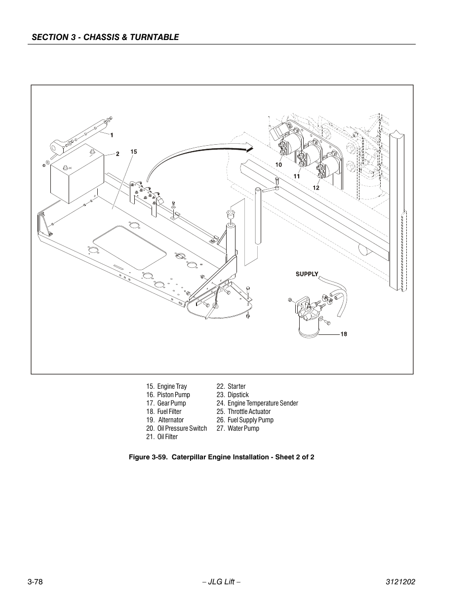 Caterpillar engine installation - sheet 2 of 2 -78 | JLG 660SJ Service Manual User Manual | Page 128 / 334