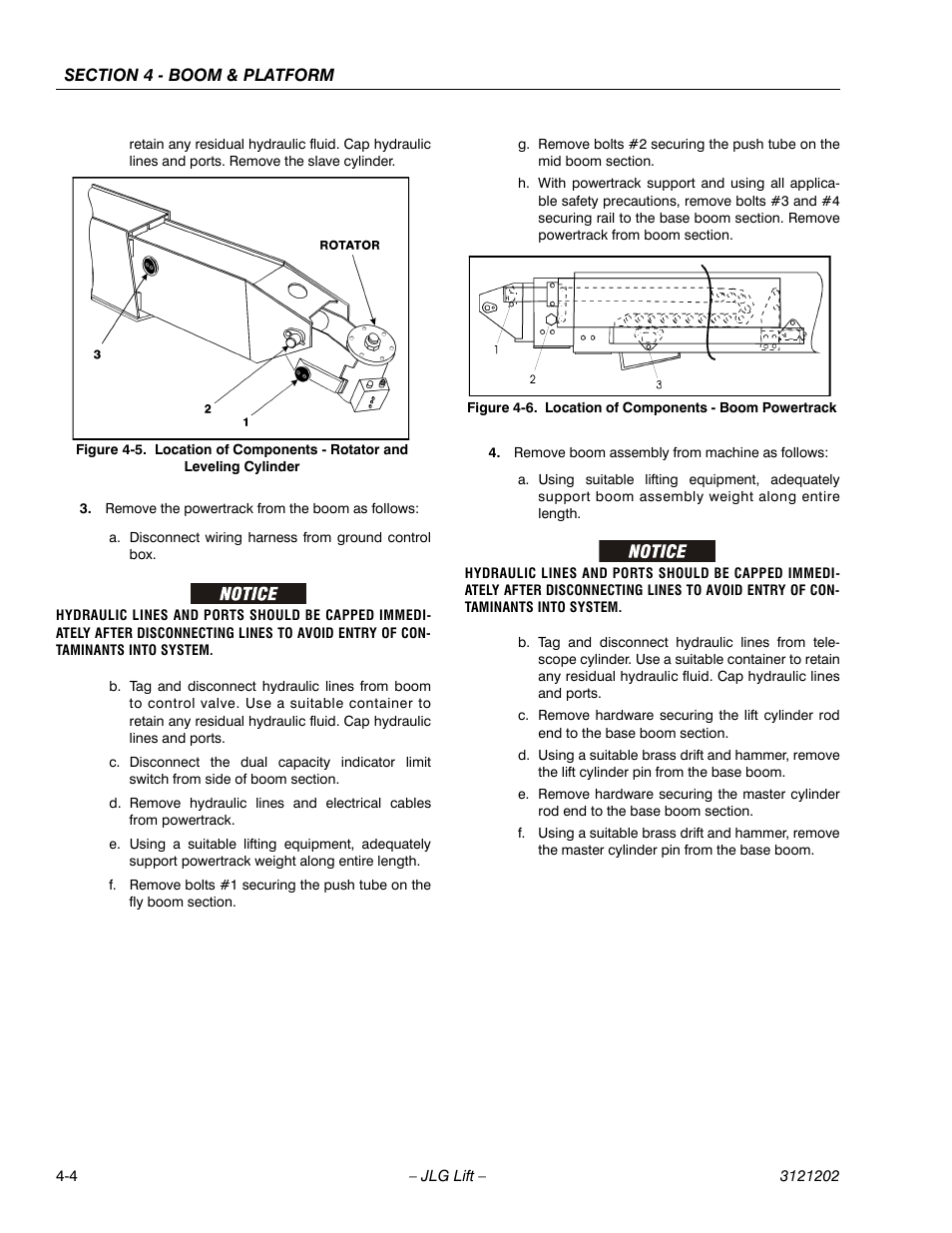 Location of components - boom powertrack -4 | JLG 660SJ Service Manual User Manual | Page 176 / 334