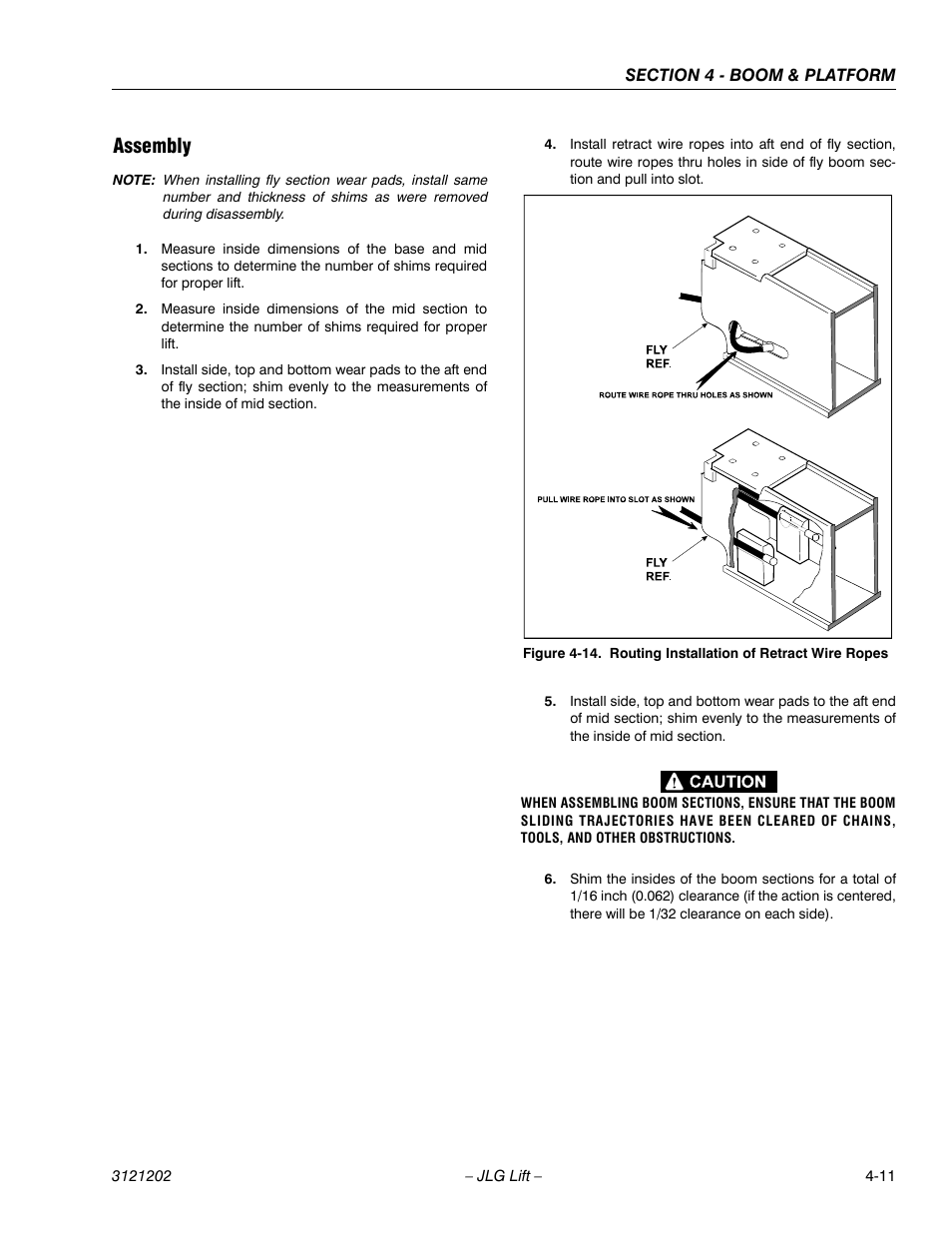 Assembly, Assembly -11, Routing installation of retract wire ropes -11 | JLG 660SJ Service Manual User Manual | Page 183 / 334