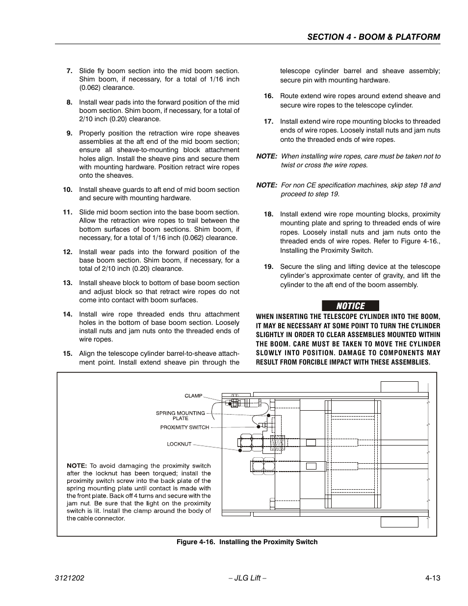 Installing the proximity switch -13 | JLG 660SJ Service Manual User Manual | Page 185 / 334