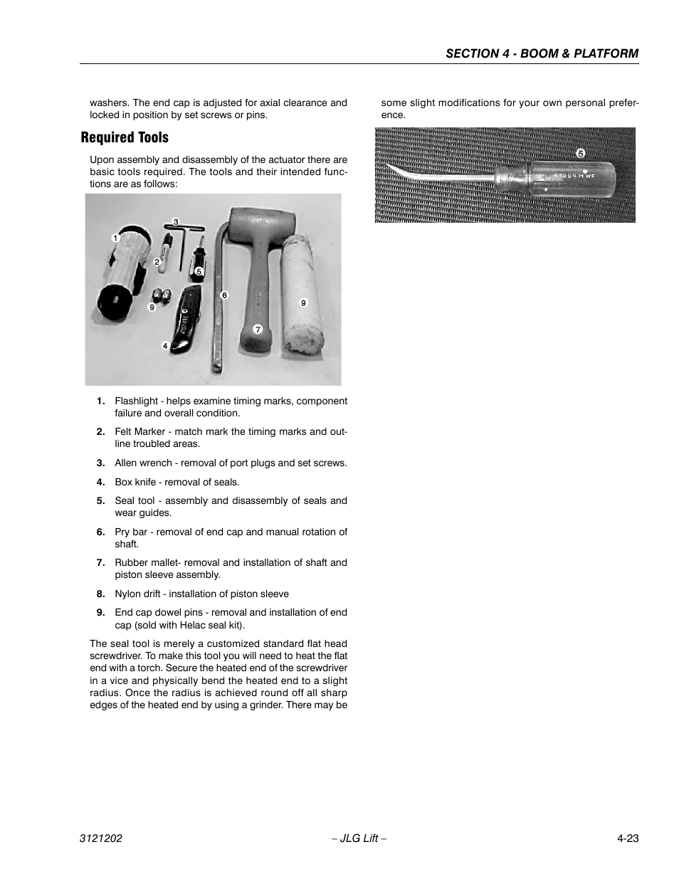 Required tools, Required tools -23 | JLG 660SJ Service Manual User Manual | Page 195 / 334