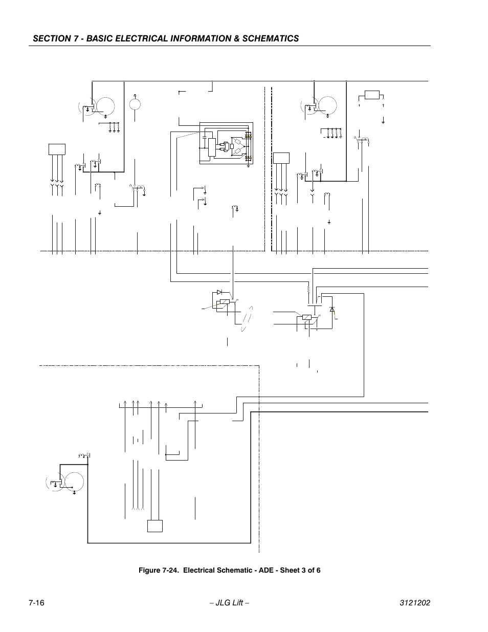 Electrical schematic - ade - sheet 3 of 6 -16 | JLG 660SJ Service Manual User Manual | Page 322 / 334