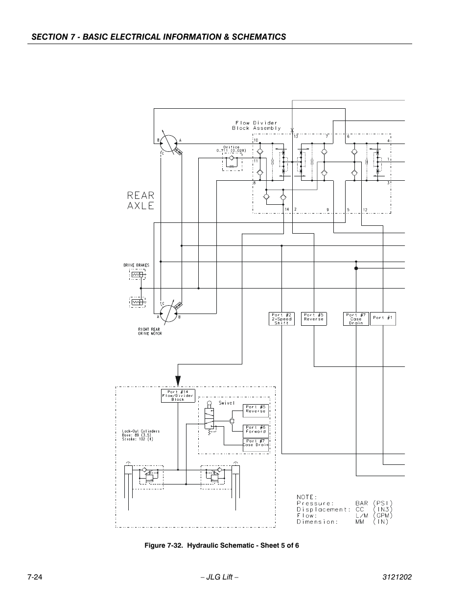 Hydraulic schematic - sheet 5 of 6 -24 | JLG 660SJ Service Manual User Manual | Page 330 / 334