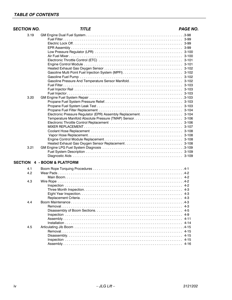 JLG 660SJ Service Manual User Manual | Page 8 / 334