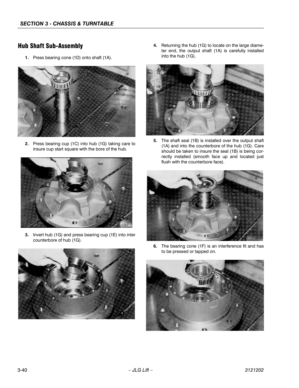 Hub shaft sub-assembly, Hub shaft sub-assembly -40 | JLG 660SJ Service Manual User Manual | Page 90 / 334