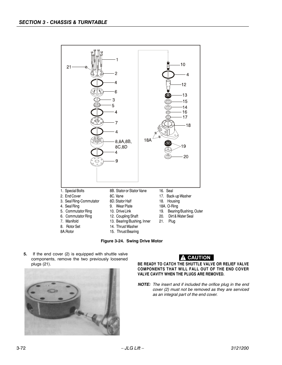 Swing drive motor -72 | JLG T500J Service Manual User Manual | Page 108 / 234
