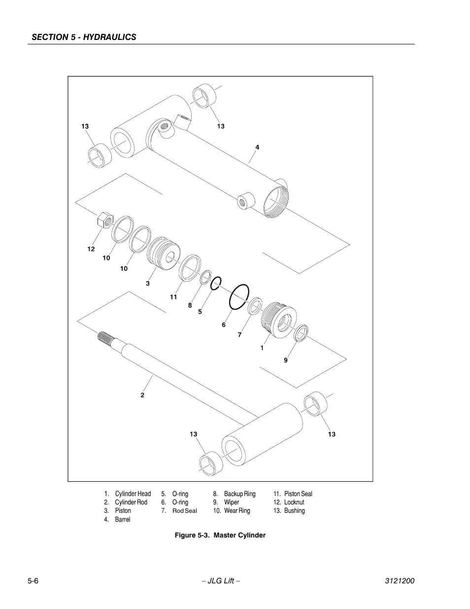 Master cylinder -6 | JLG T500J Service Manual User Manual | Page 150 / 234