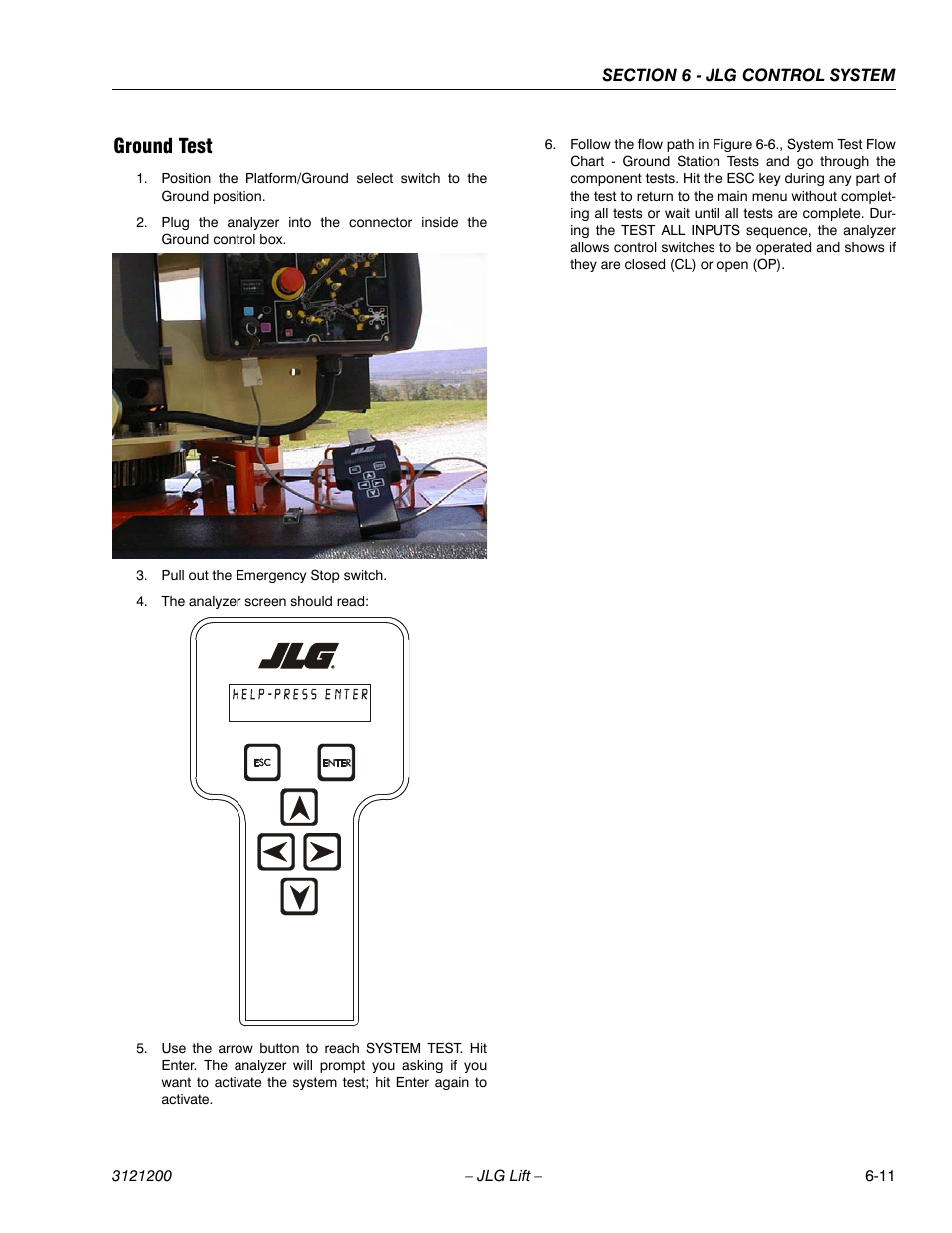 Ground test, Ground test -11 | JLG T500J Service Manual User Manual | Page 175 / 234