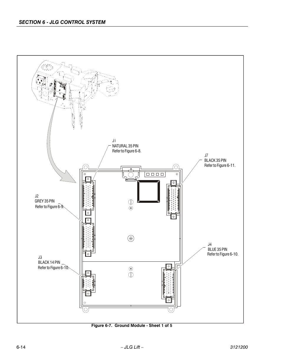 Ground module - sheet 1 of 5 -14 | JLG T500J Service Manual User Manual | Page 178 / 234