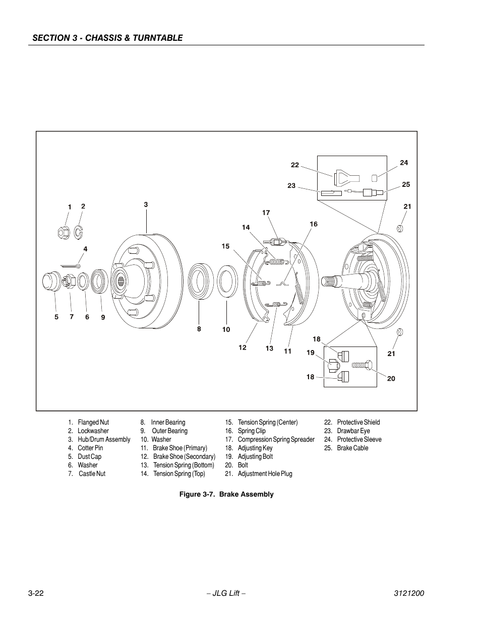 Brake assembly -22 | JLG T500J Service Manual User Manual | Page 58 / 234