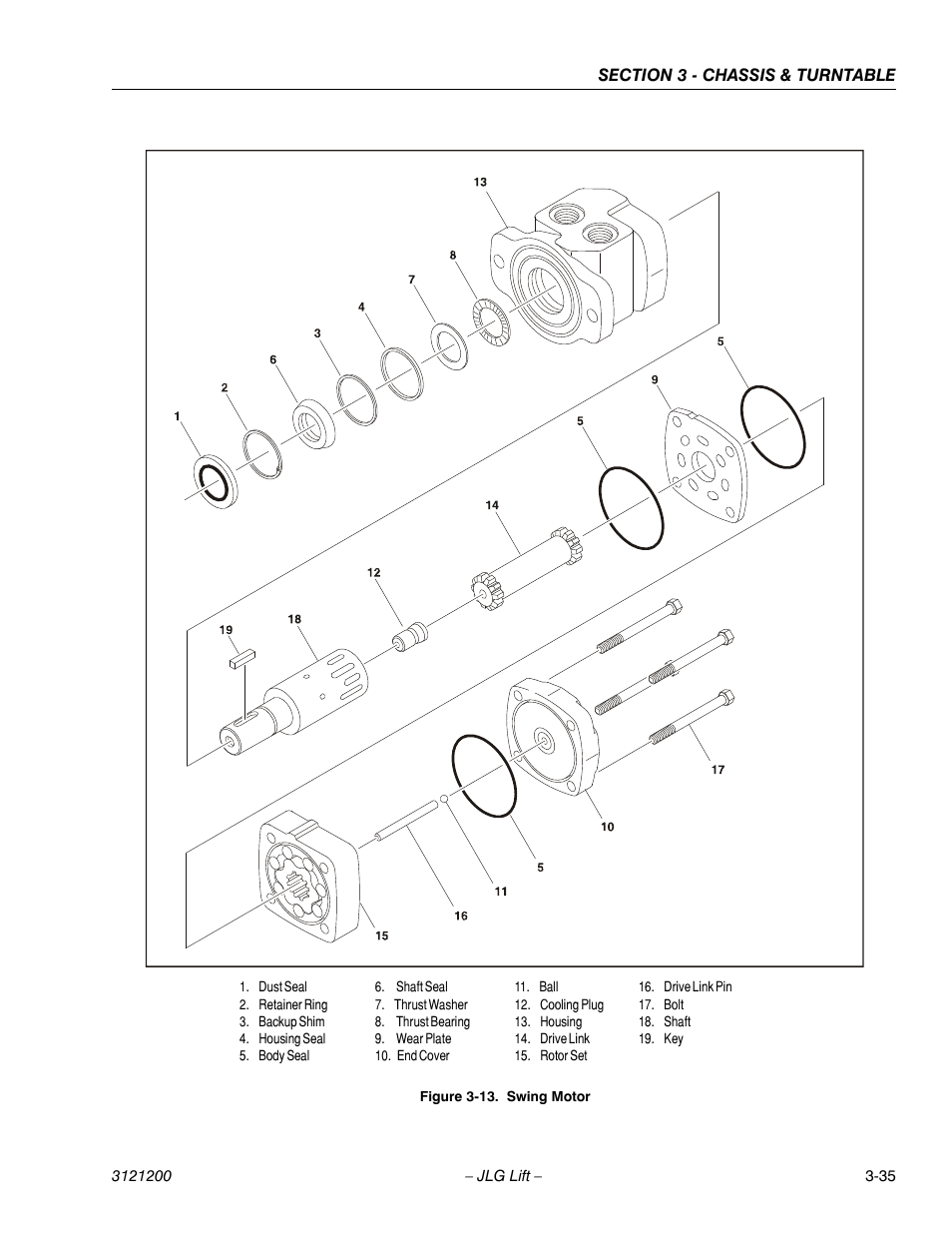 Swing motor -35 | JLG T500J Service Manual User Manual | Page 71 / 234