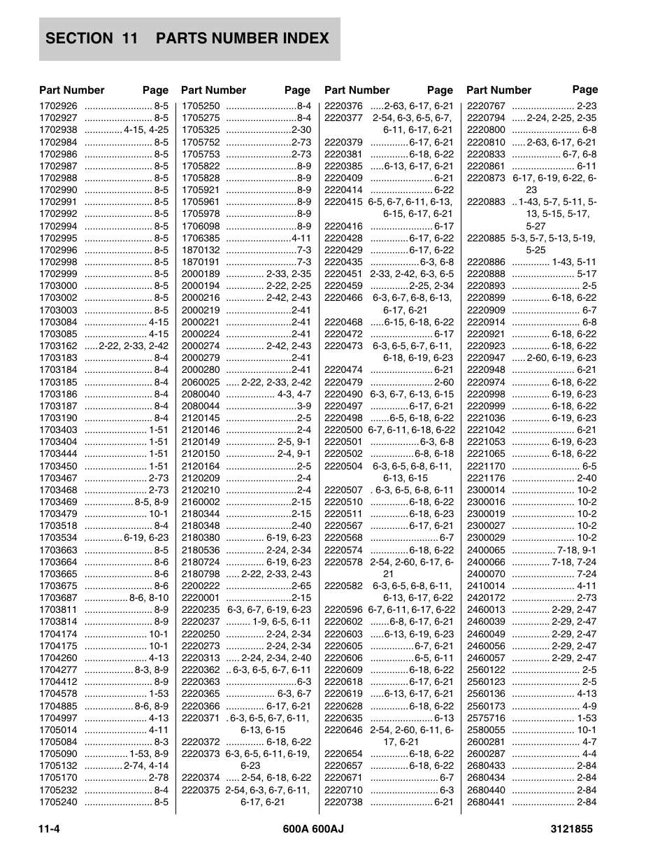 JLG 600A_AJ Parts Manual User Manual | Page 304 / 314
