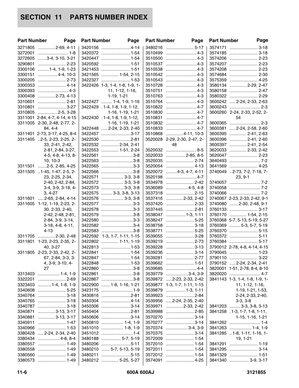 JLG 600A_AJ Parts Manual User Manual | Page 306 / 314