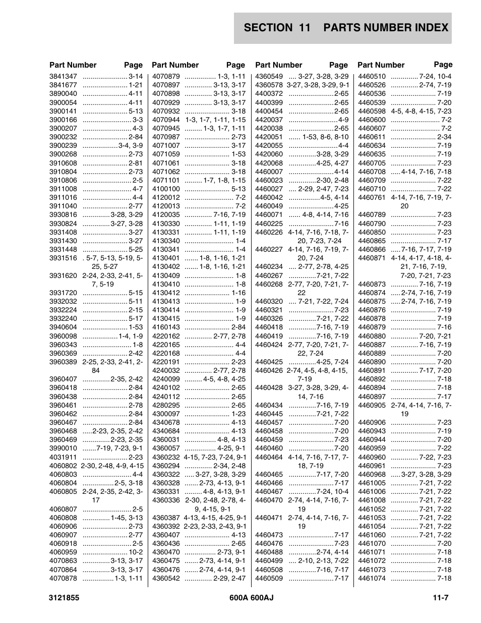 JLG 600A_AJ Parts Manual User Manual | Page 307 / 314
