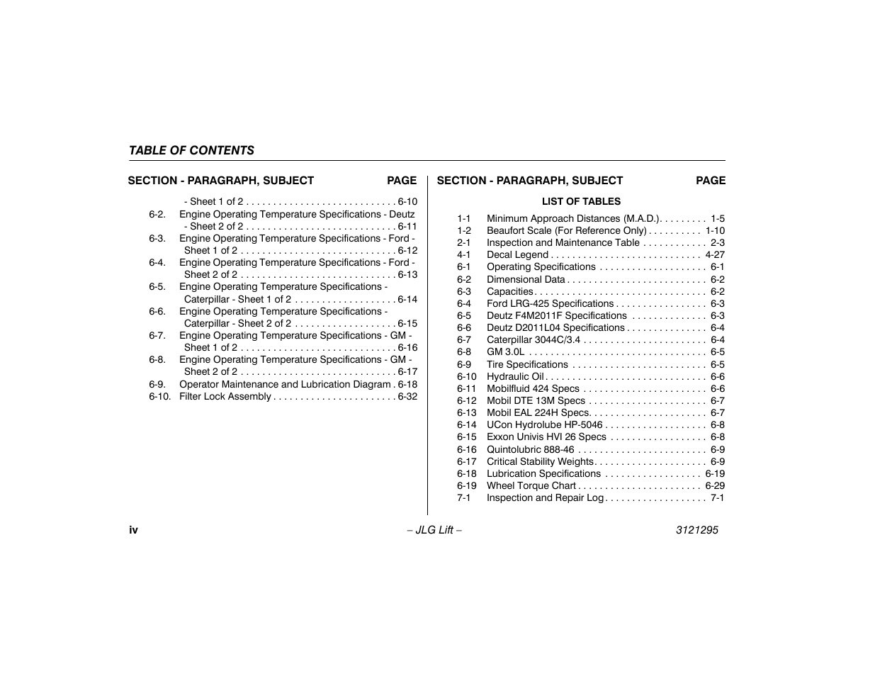 JLG 740AJ Operator Manual User Manual | Page 10 / 132