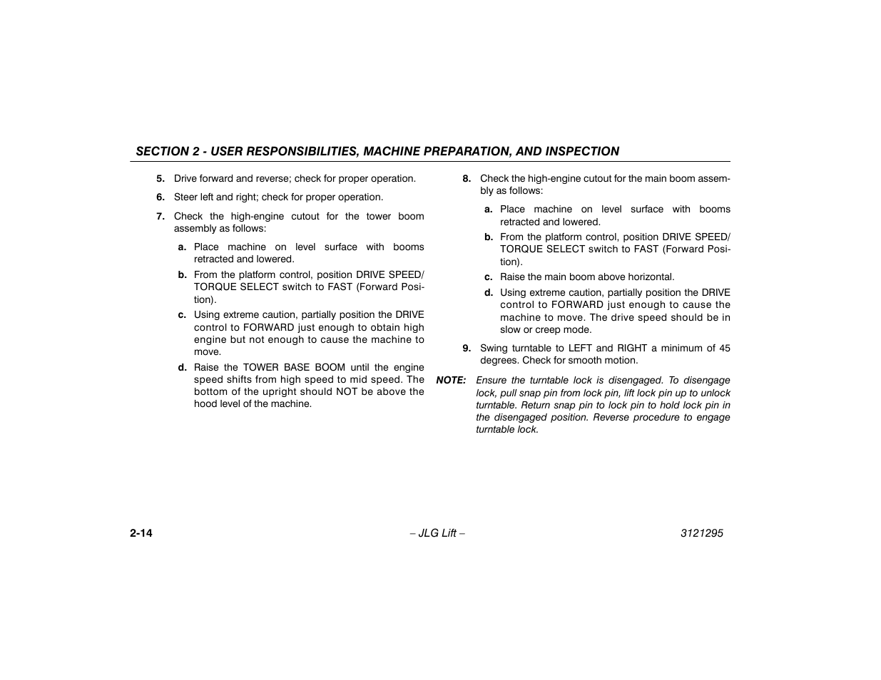 JLG 740AJ Operator Manual User Manual | Page 34 / 132