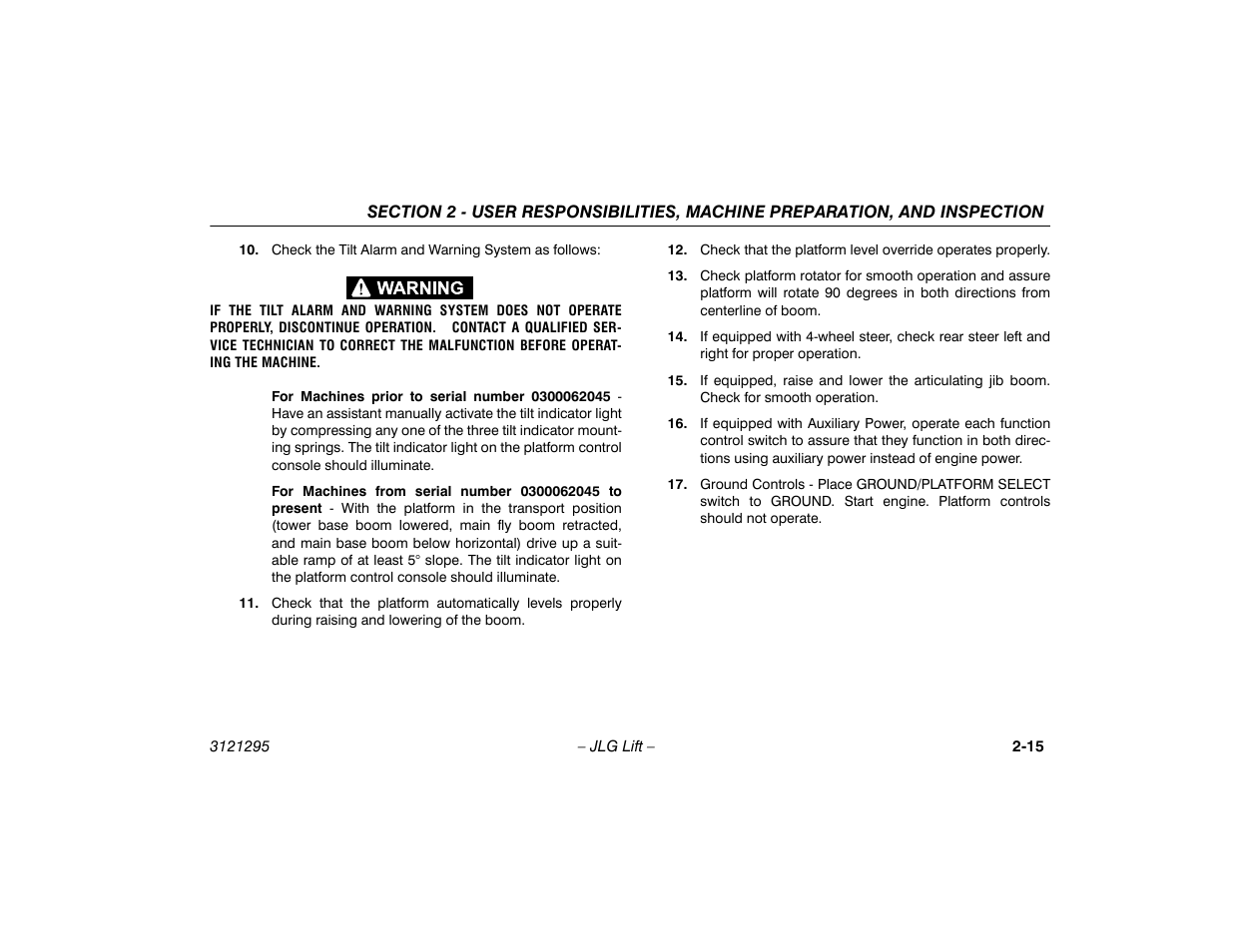 JLG 740AJ Operator Manual User Manual | Page 35 / 132