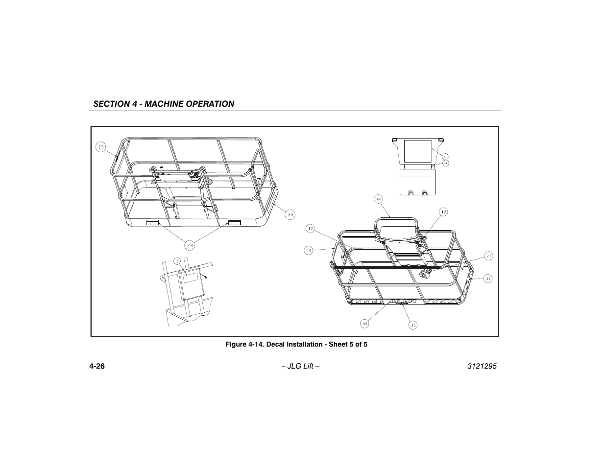 14. decal installation - sheet 5 of 5 -26 | JLG 740AJ Operator Manual User Manual | Page 88 / 132