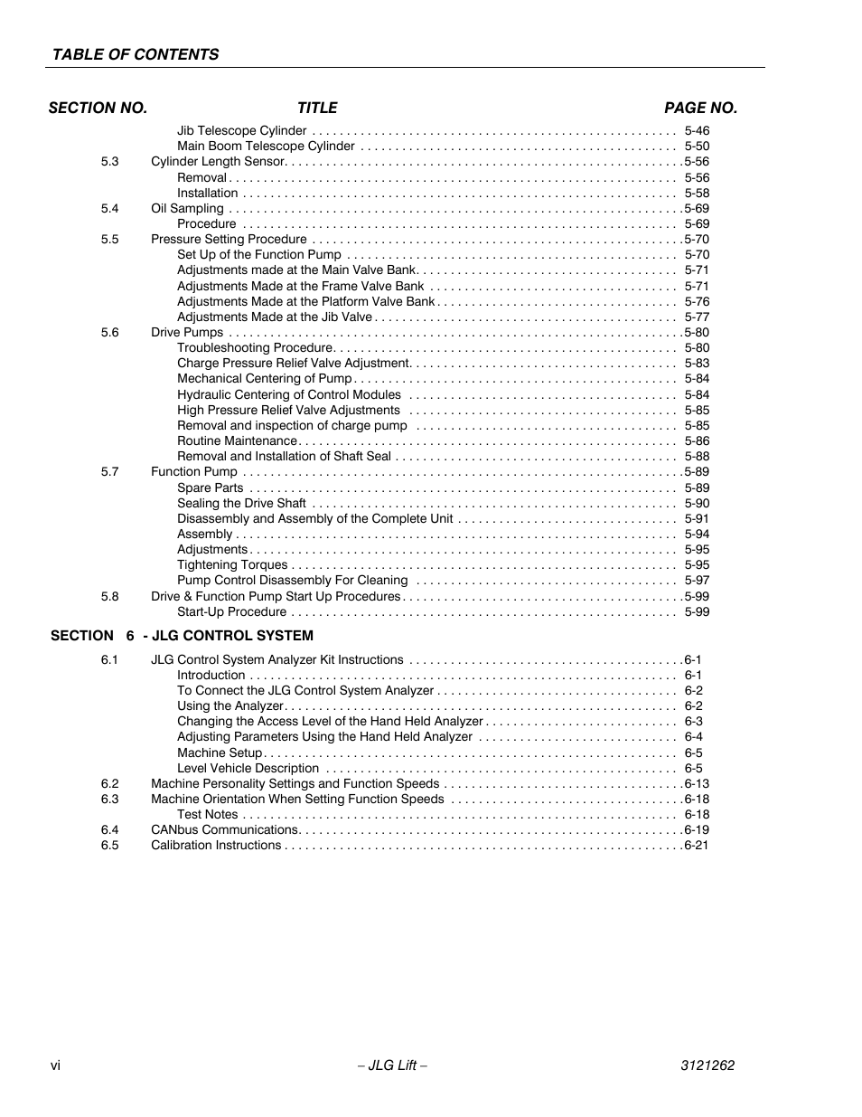 JLG 1500SJ Service Manual User Manual | Page 10 / 628