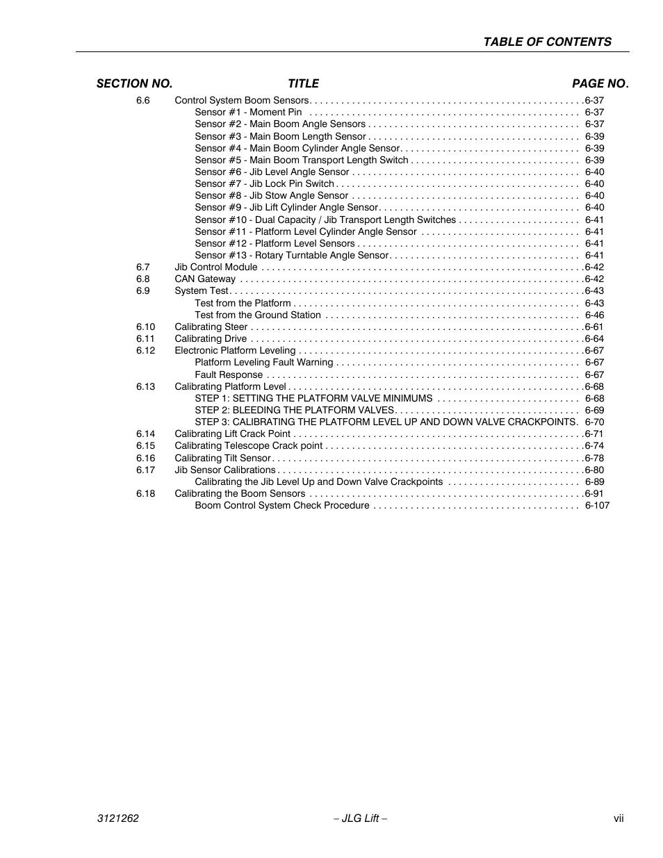 JLG 1500SJ Service Manual User Manual | Page 11 / 628