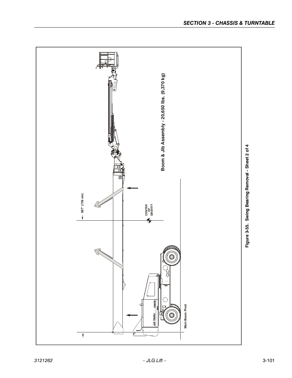 Swing bearing removal - sheet 2 of 4 -101 | JLG 1500SJ Service Manual User Manual | Page 149 / 628