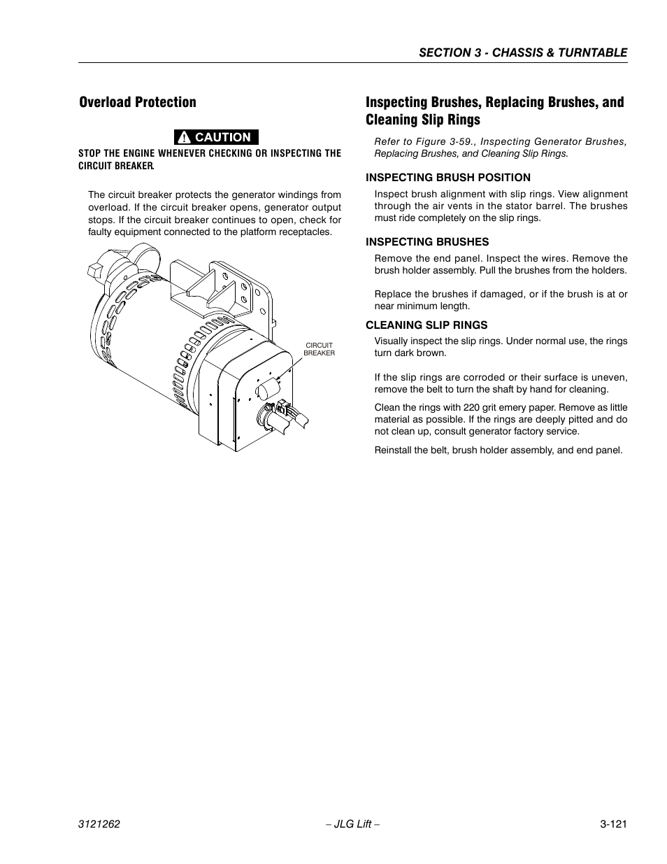 Overload protection | JLG 1500SJ Service Manual User Manual | Page 169 / 628