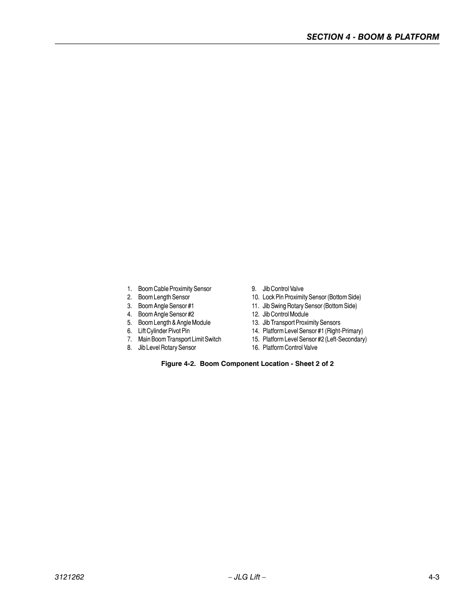 Boom component location - sheet 2 of 2 -3 | JLG 1500SJ Service Manual User Manual | Page 249 / 628