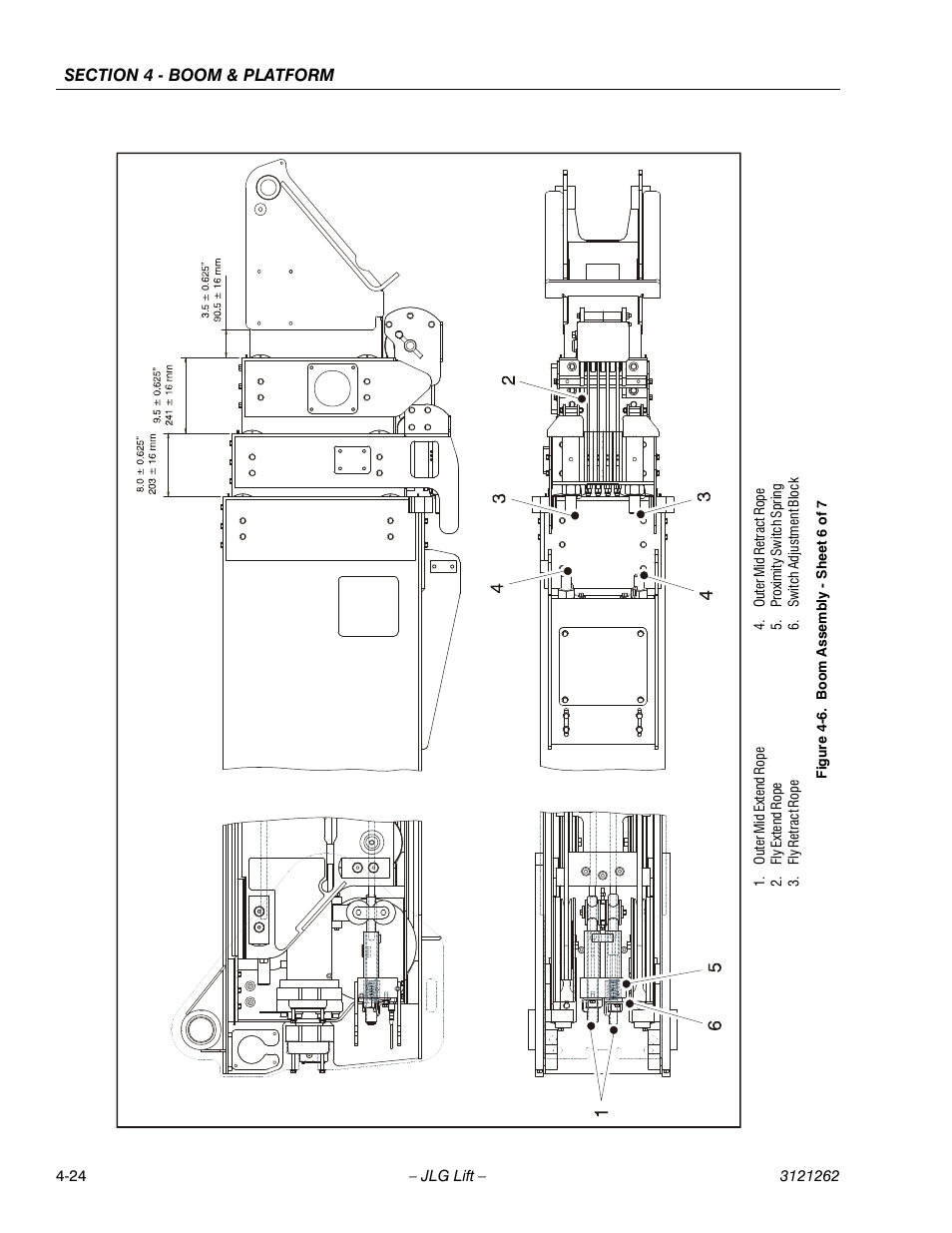 Boom assembly - sheet 6 of 7 -24 | JLG 1500SJ Service Manual User Manual | Page 270 / 628