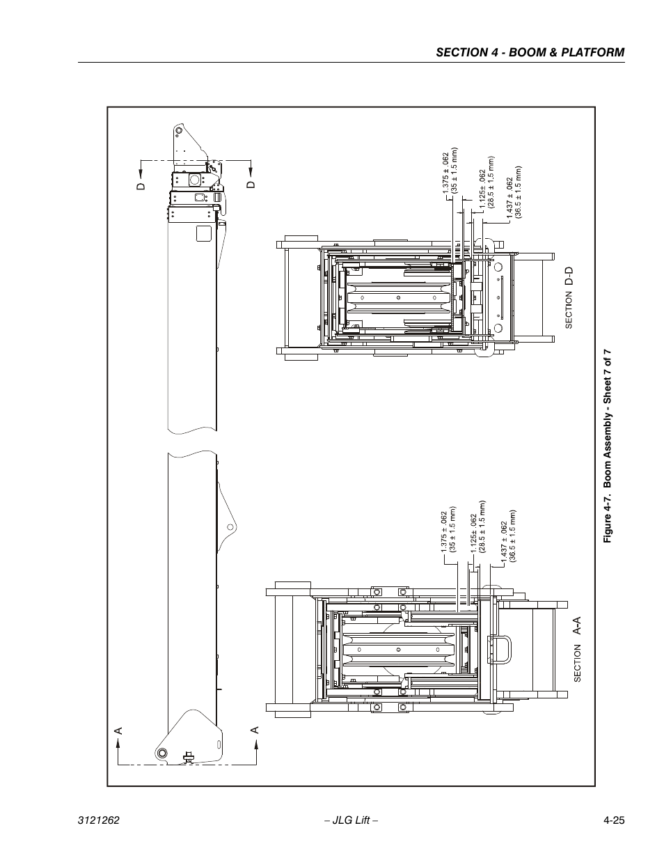 Boom assembly - sheet 7 of 7 -25 | JLG 1500SJ Service Manual User Manual | Page 271 / 628