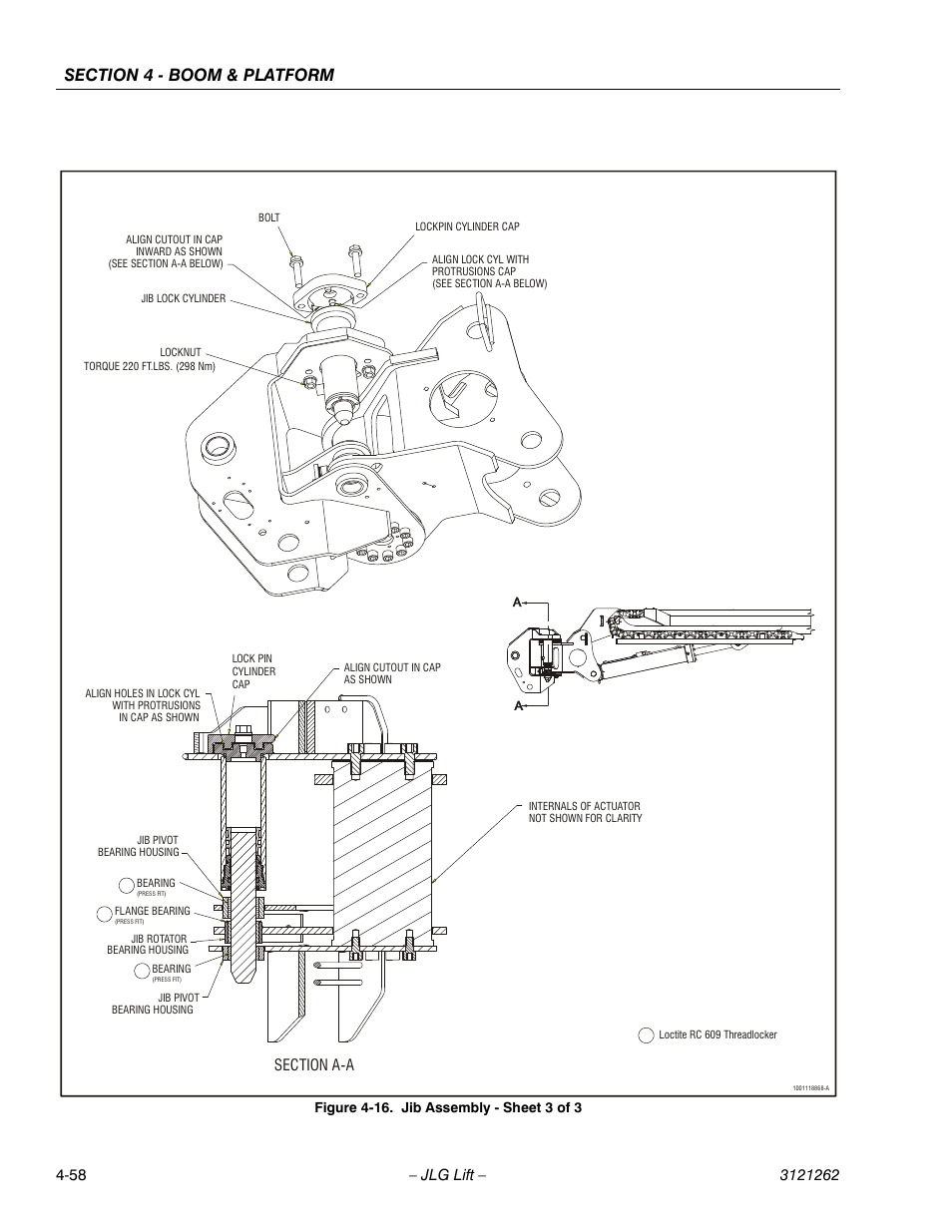 Jib assembly - sheet 3 of 3 -58 | JLG 1500SJ Service Manual User Manual | Page 304 / 628