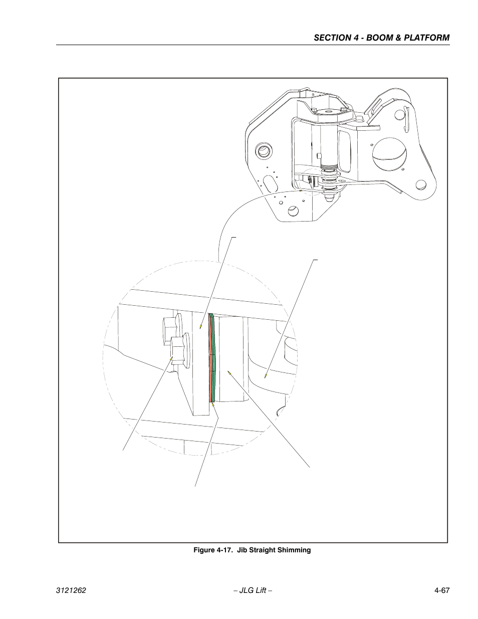 Jib straight shimming -67 | JLG 1500SJ Service Manual User Manual | Page 313 / 628