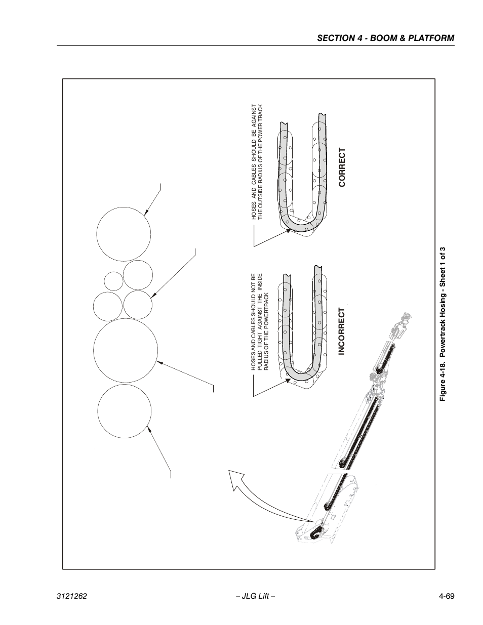 Powertrack hosing - sheet 1 of 3 -69 | JLG 1500SJ Service Manual User Manual | Page 315 / 628