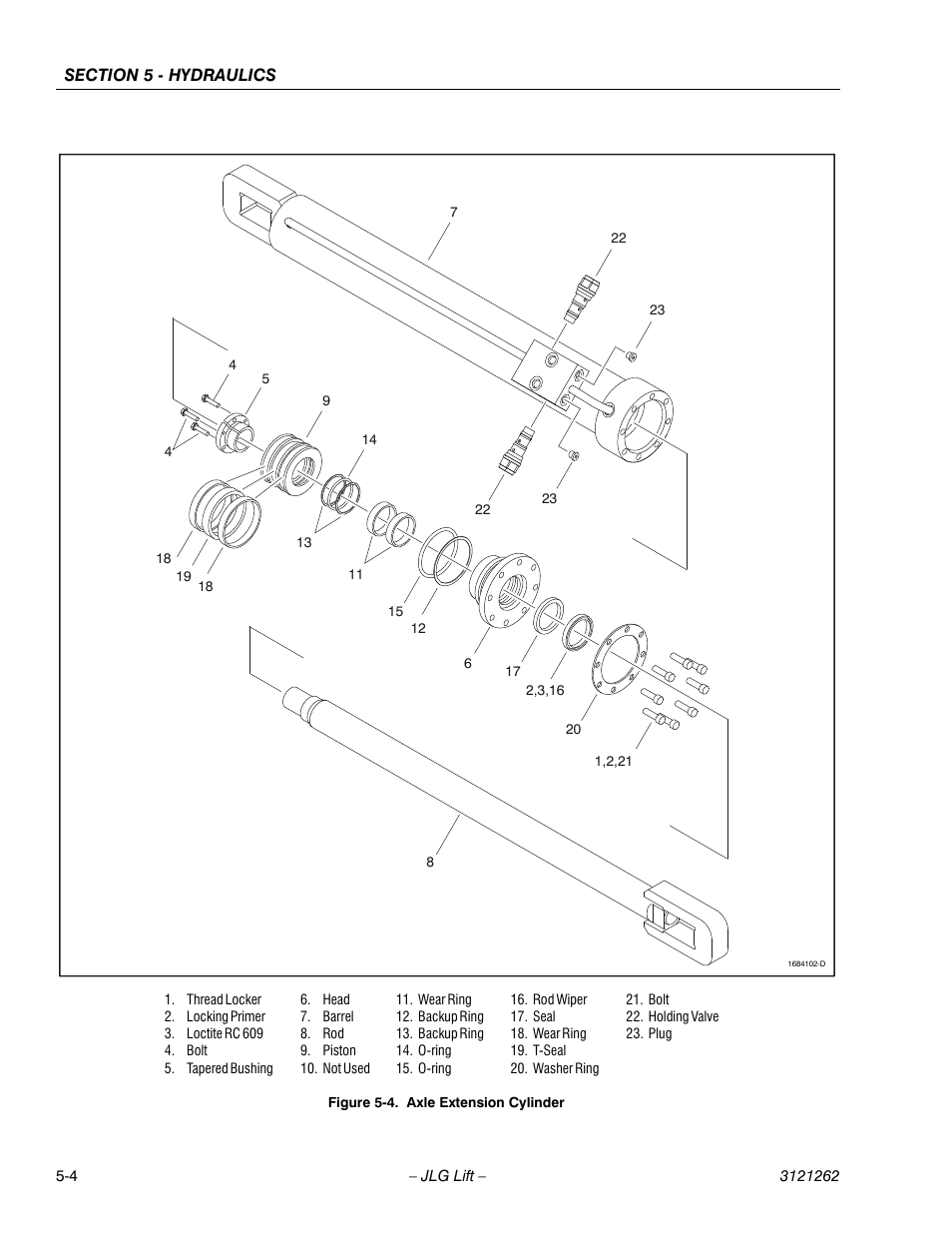 Axle extension cylinder -4 | JLG 1500SJ Service Manual User Manual | Page 356 / 628