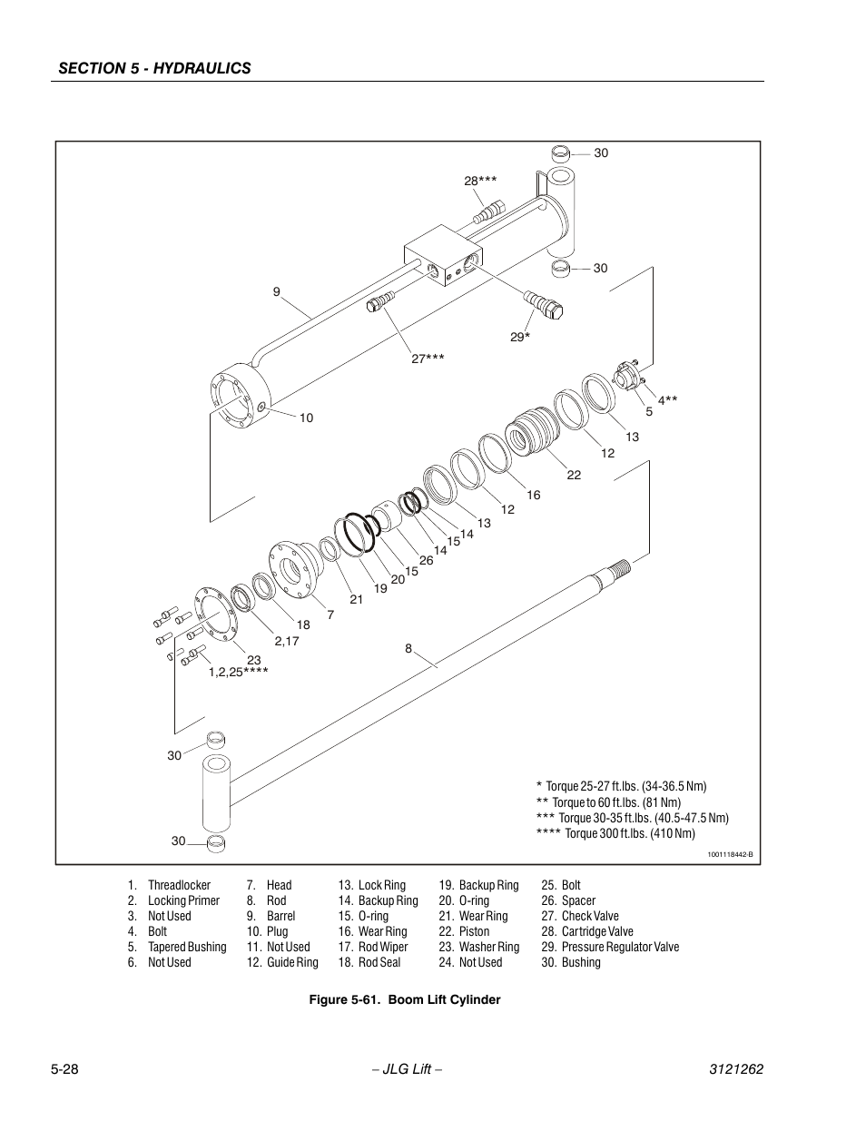 Boom lift cylinder -28 | JLG 1500SJ Service Manual User Manual | Page 380 / 628