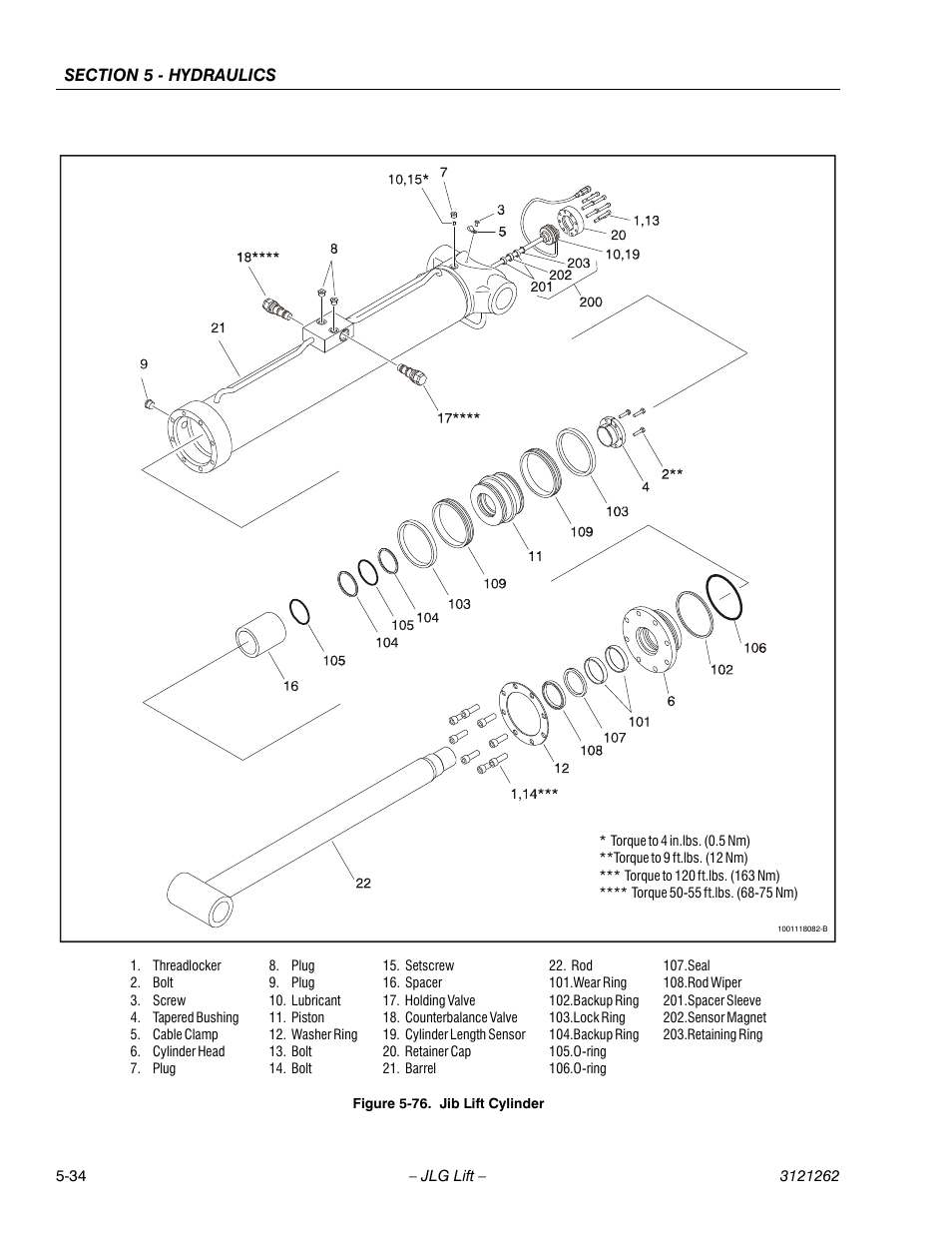 Jib lift cylinder -34 | JLG 1500SJ Service Manual User Manual | Page 386 / 628