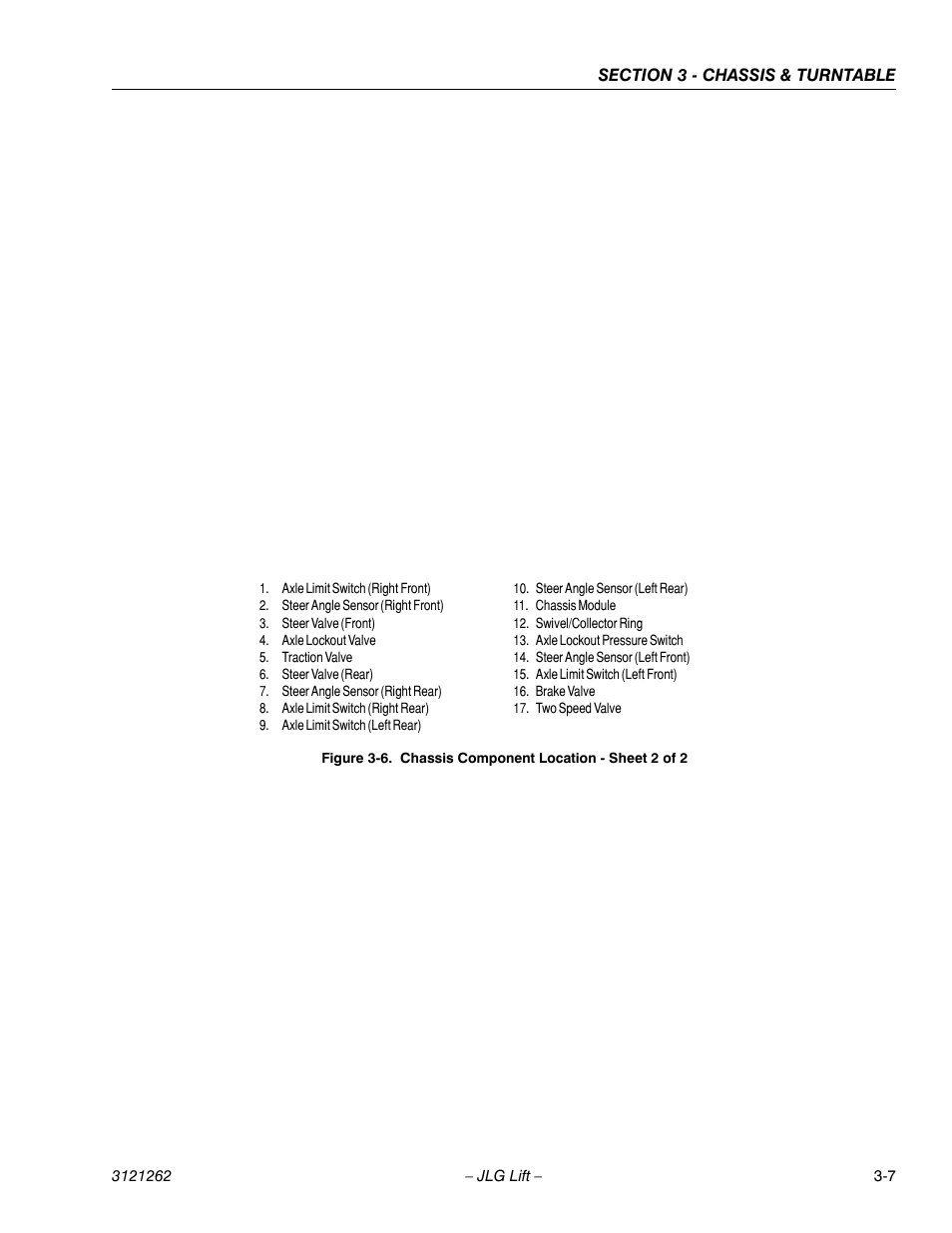 Chassis component location - sheet 2 of 2 -7 | JLG 1500SJ Service Manual User Manual | Page 55 / 628