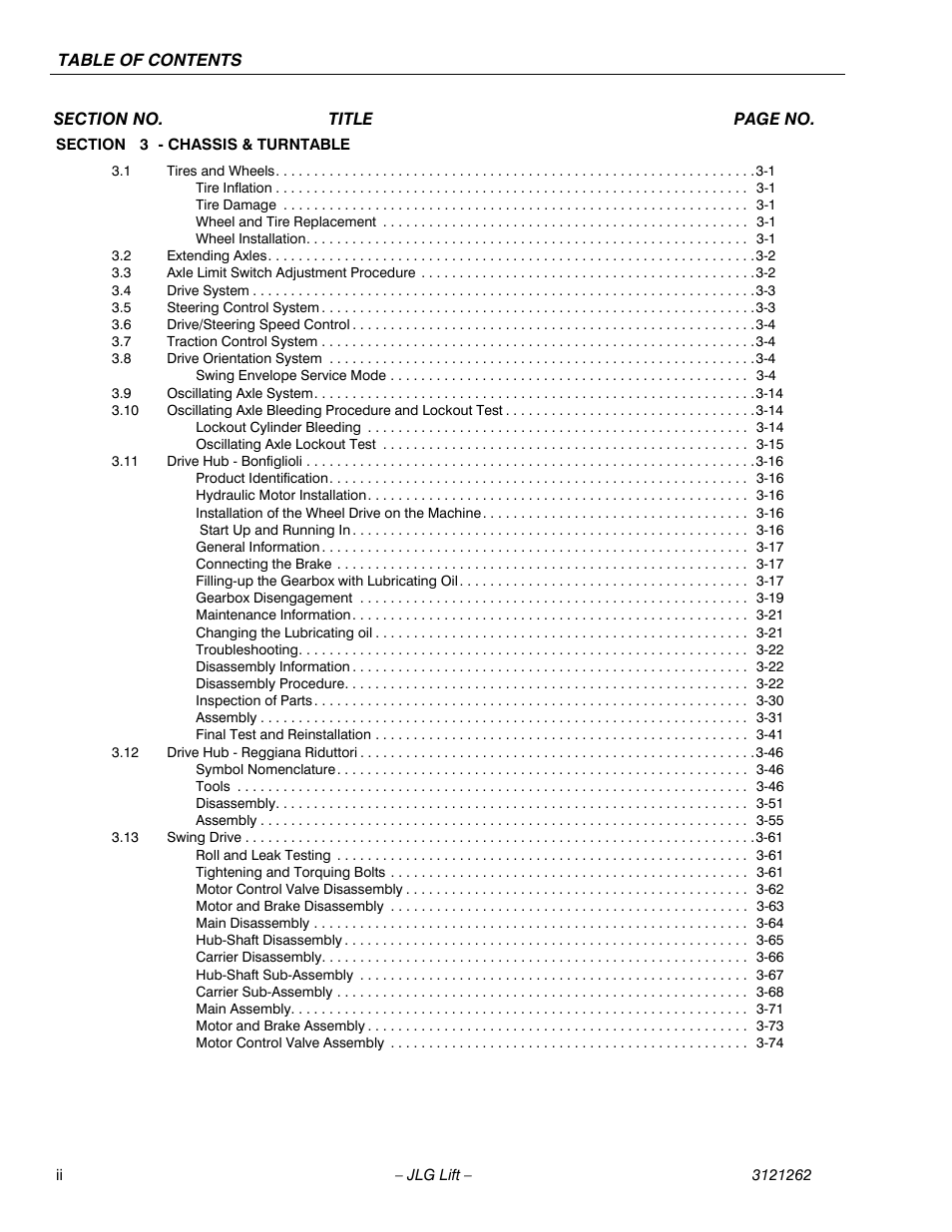 JLG 1500SJ Service Manual User Manual | Page 6 / 628